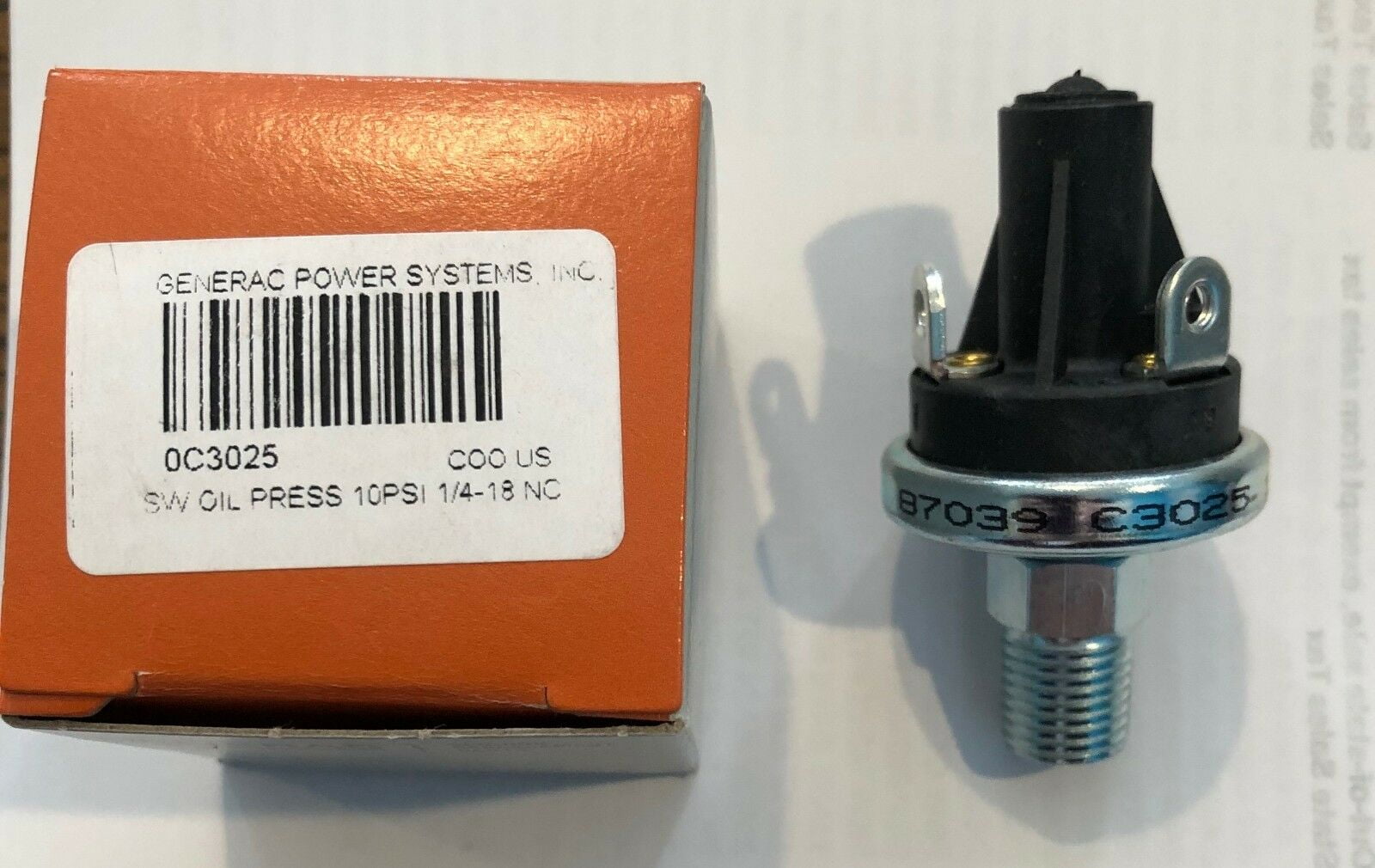 Onan Generator Oil Pressure Switch