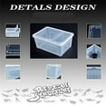 thumbnail image 7 of Manunclaims Reptile Small Snake Feeding Box Lizard Tarantula Habitat Cage Hatching Container Transparent Portable Plastic Mini Pet Houses for Scorpion Spider Frog, 7 of 7