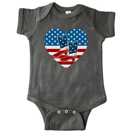 

Inktastic USA Cowboy Boots Patriotic Gift Baby Boy or Baby Girl Bodysuit
