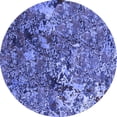 thumbnail image 1 of Ahgly Company Indoor Round Oriental Blue Industrial Area Rugs, 4' Round, 1 of 4
