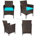 FETON 3 Pieces Patio Furniture Sets Clearance PE Rattan Wicker Chairs