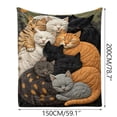 thumbnail image 3 of Manta de franela polar | Manta suave y acogedora para dormir | Manta para sofá o sillón para todas las estaciones | Manta ligera y cálida para el hogar, la oficina y los viajes | 50 x 60 pulgadas, 3 of 5