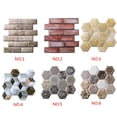 thumbnail image 3 of Calcomanía Pared 3D anticolisión pegatina Pared extraíble PVC Irregular ladrillo panel Pared decoraciones artísticas 10 Piezas Methold JJ24094-01, 3 of 6