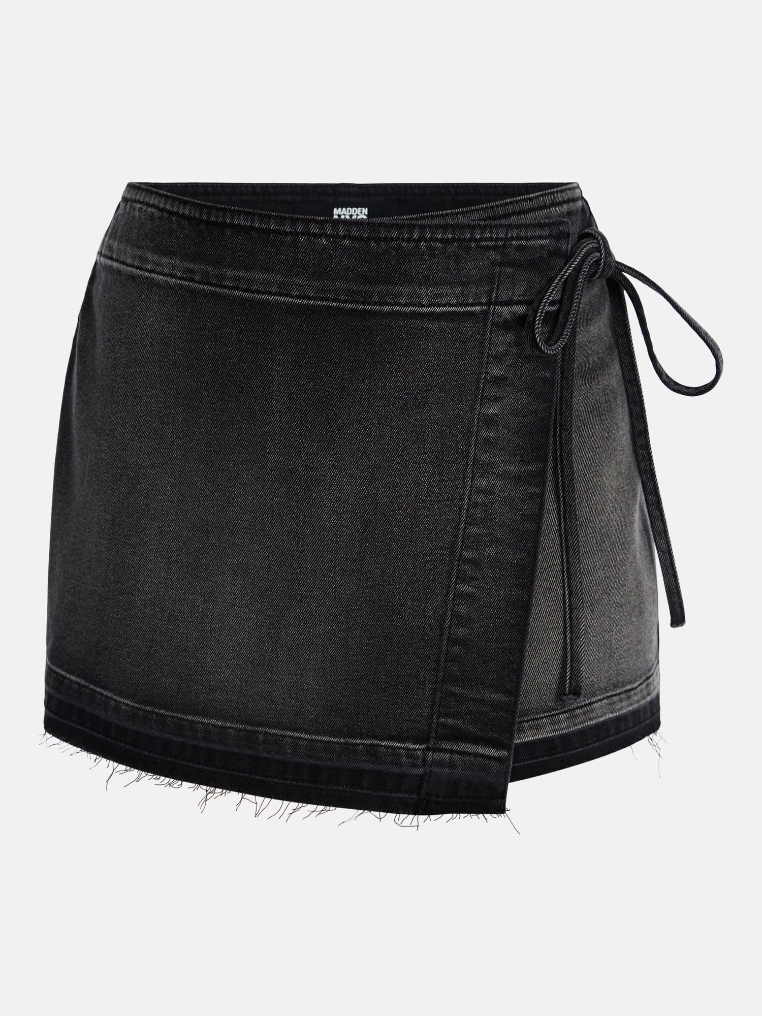 Madden NYC Women’s Asymmetrical Wrap Denim Skort, Sizes XXS-XXL
