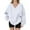 C-White197, variant on DHFJKG Women's Oversized Sweatshirt V Neck Long Sleeved Pullover Solid Color Casual Sporty Hoodless Sweatshirts Comfort Tops
