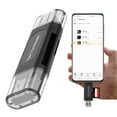 thumbnail image 2 of USB2.0 Card Reader For SDTF Cards Type C Devices 128GB Capacity Portable Not Driver Installation Required, 2 of 10