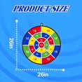 thumbnail image 2 of BESTSKY Dart Board,Dart Board for Kids with 12 Sticky Balls,Foldable Storage Dartboard,Multcolor, 2 of 7
