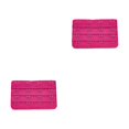 thumbnail image 3 of Sonducket Correa de extensión Extensores de sujetador Hebilla 4 Gancho Sujetador Accesorios transpirables Reemplazo ajustable 3 filas rosa rojo Rosa roja 2piezas Sonducket CBP460923, 3 of 5