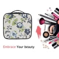 thumbnail image 6 of FORMRS Travel Makeup Bag Large Capacity Train Case Cosmetic Organizer with Adjustable Dividers, Light Floral Pattern, 6 of 8