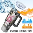 thumbnail image 5 of OBREWU Pioneer Flower Tumbler with Handle and Lid,Pioneer Flower 40oz Double Wall Vacuum Insulated Tumbler,Cups Gift for Women and Men, 5 of 7