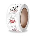 thumbnail image 1 of 500Pcs/Roll Cute for Cat Dog Thank You Stickers Round Cartoon Animal Adhesive La, 1 of 4
