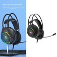 thumbnail image 3 of Auriculares para juegos con cable G70 con micrófono Auriculares supraaurales USB para PC Computadora portátil Plataformas múltiples para Negro Yotijar Auriculares para juegos con cable, 3 of 8