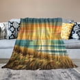 thumbnail image 2 of Fenyluxe Sunset Ocean Lighthouse Throw Blanket for Couch Sofa Bed Office Camping School | Flannel Blanket All Seasons Exquisite Gifts - Available in 3 Sizes 60x80in, 2 of 6