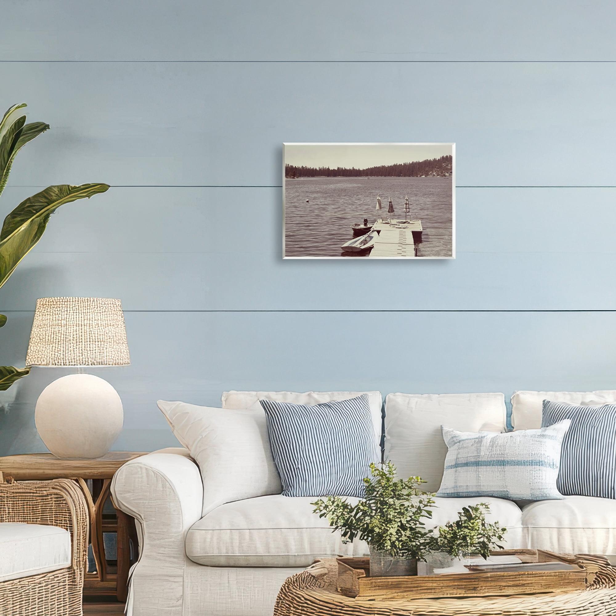 Stupell Industries Vintage Lake Life Dock Wall Plaque Art, design by Gemma Bardot