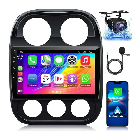 For Jeep Compass Patriot 2010-2017 GPS Navigation Radio Android Player Stereo