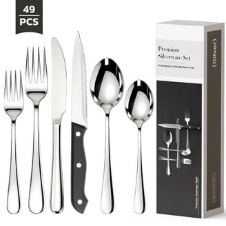 Beautiful Lenox Portola 65-Piece Stainless Steel Flatware Set