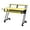 Yellow, variant on Pemberly Row 1-Shelf Music Recording Studio Desk in Black with 1 Keyboard Tray, 4 Caster Wheels, 1 Cup Holder, 47"L x 27"W x 38"H