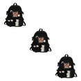 thumbnail image 3 of Sonducket Mochilas de mujer Bolsa de viaje Bolsos multibolsillos antirrobo negro Type1 NO1, 3 of 6