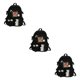thumbnail image 2 of Wosthever Mochilas de mujer Bolsa de viaje Bolsos multibolsillos antirrobo negro Type1 NO1, 2 of 6