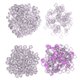 thumbnail image 5 of Juego de 100 sujetadores de costura con botón a presión de latón colorido, con herramienta de instalación, color morado hibisco, 5 of 5