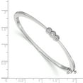 thumbnail image 2 of 14K White Gold AA Diamond Bangle Bracelet, 2 of 5