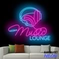 thumbnail image 2 of Handmadetneonsign Music Lounge Neon Sign, Headphone Led Sign, Music Room Wall Art, Home Wall Decor 91168, 2 of 5