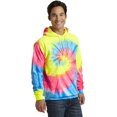 thumbnail image 4 of Port & Company Tie Dye Pullover Hooded Sweatshirt-3XL (Neon Rainbow), 4 of 6