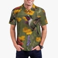 thumbnail image 1 of Balery Humming Bird Camisa Polo de Hombre con Estampado, de Manga Corta y Tejido Medio, Camisa Tipo Golf Polo-Small, 1 of 6