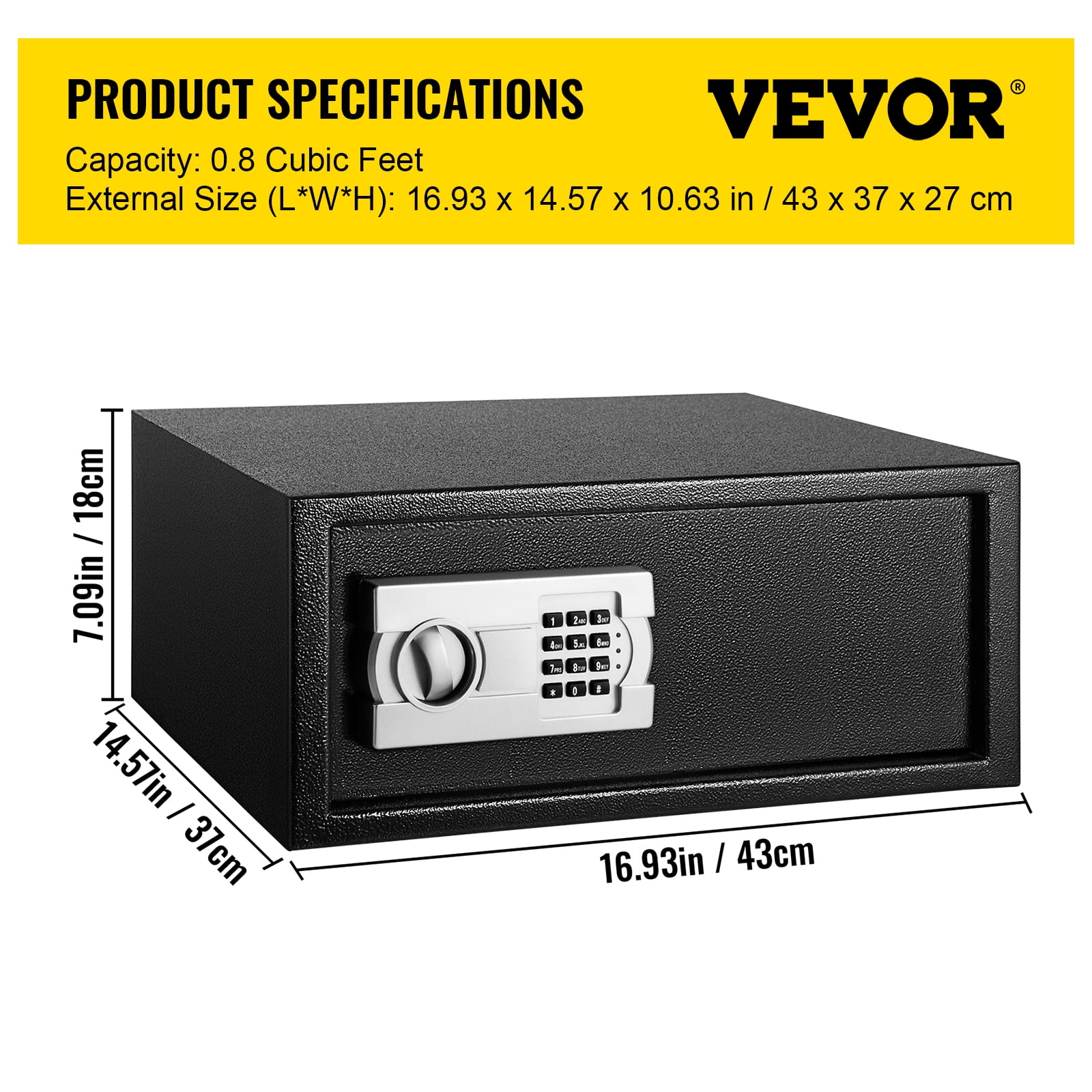 electronic in room safe with large lcd display factory