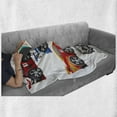 thumbnail image 6 of Cars Soft Flannel Fleece Throw Blanket, Group of Formula Race Cars Modern Mechanical Technology Automotive Championship, Cozy Plush for Indoor and Outdoor Use, 50" x 70", Multicolor, by Ambesonne, 6 of 6