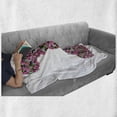 thumbnail image 6 of Letter I Soft Flannel Fleece Blanket, Initial Letter I with Colorful Blooming Bouquet Daisies Realistic Looking Flowers, Cozy Plush for Indoor and Outdoor Use, 60" x 80", Pink Green, by Ambesonne, 6 of 6