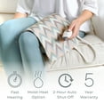 thumbnail image 3 of Pure Enrichment PureRelief Express Designer Series Electric Heating Pad - 12” x 15” Fast-Heating with 4 Heat Settings, Machine-Washable Fabric, & 2-Hour Auto Safety Shut-Off - Desert Herringbone, 3 of 7