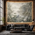 thumbnail image 6 of Misty Natural Pond with Heron Long Beak Stands, Mystical Fantasy for Space Lovers, Galaxy Room Decor, Mother'S Day Gift, Tapestry Wall Hanging for Bedroom and Dorm, 6 of 7