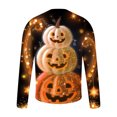 thumbnail image 5 of Birdeem Halloween Haut à Manches Longues Imprimé pour Hommes Haut à Manches Longues à Col Rond, 5 of 5