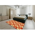 thumbnail image 5 of Ahgly Company Machine Washable Indoor Rectangle Transitional Red Area Rugs, 6' x 9', 5 of 7