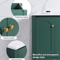 thumbnail image 3 of 48" Green Vanity with Ceramic Sink and Silent Doors / Durable, Cleanable Bathroom Piece, 3 of 6