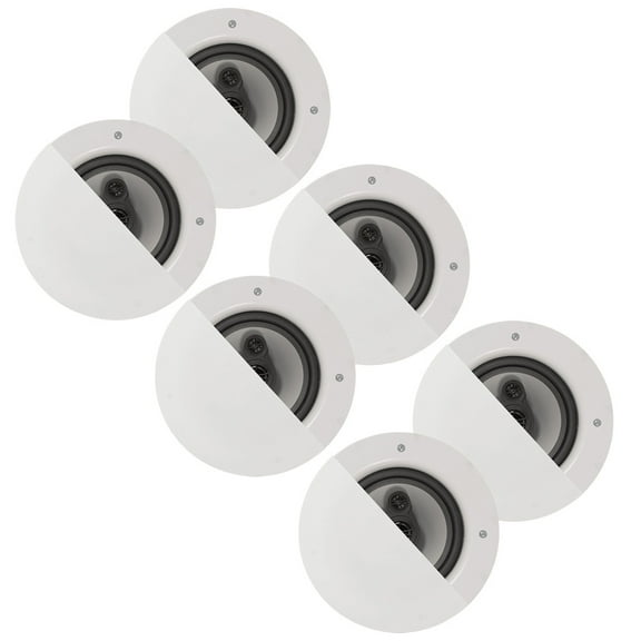 Acoustic Audio CSic64 Frameless In Ceiling 6.5" Speaker 3 Pair Pack 3 Way Home Theater Speakers
