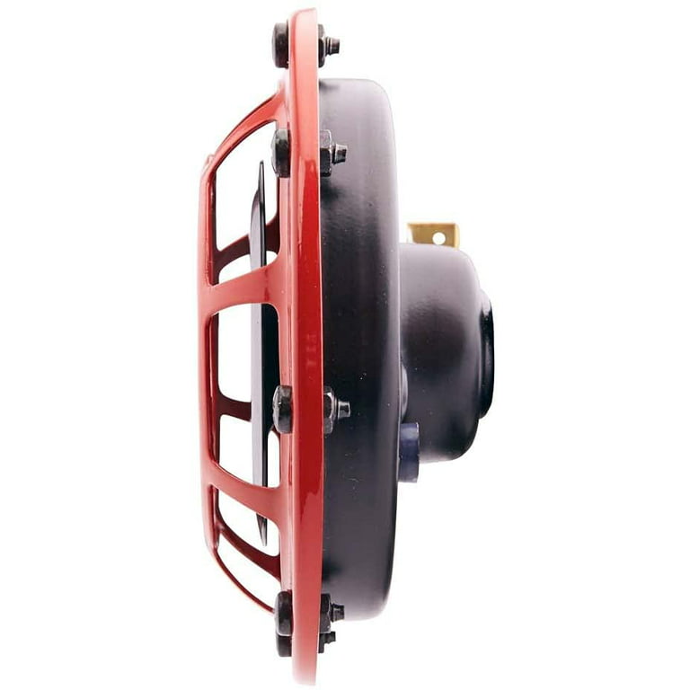 HELLA 003399801 Supertone 12V High Tone/Low Tone Twin Horn Kit with Red  Protective Grill, 2 Horns