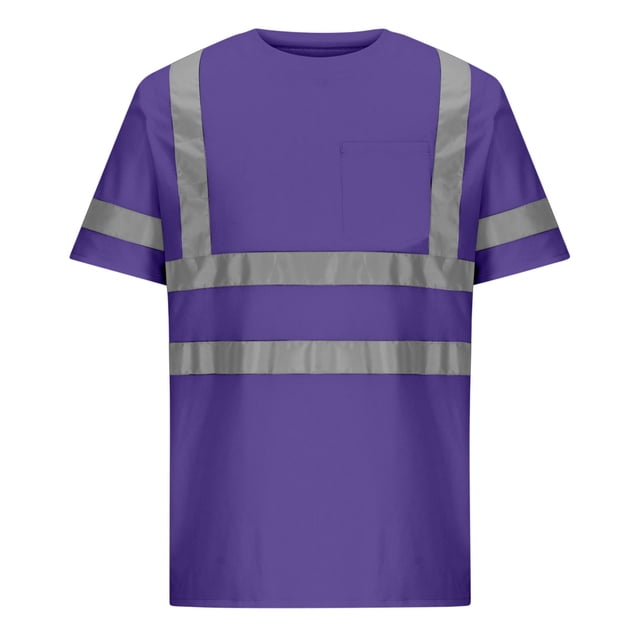 Neewe High Visibility Quick Dry Safety T-Shirts with Reflective Strips Mesh Pocket Short Sleeve Lime Multiple Options Available