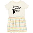 thumbnail image 3 of Inktastic Someone in Alabama Loves Me Girls Toddler Dress, 3 of 5