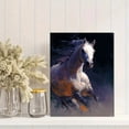 thumbnail image 2 of Qisvanset Toile Murale Abstraite Cheval Blanc 15,75 X 11,81 Pouces, 2 of 8