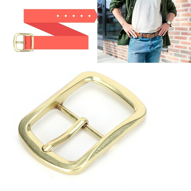 Brass buckle outlet belt