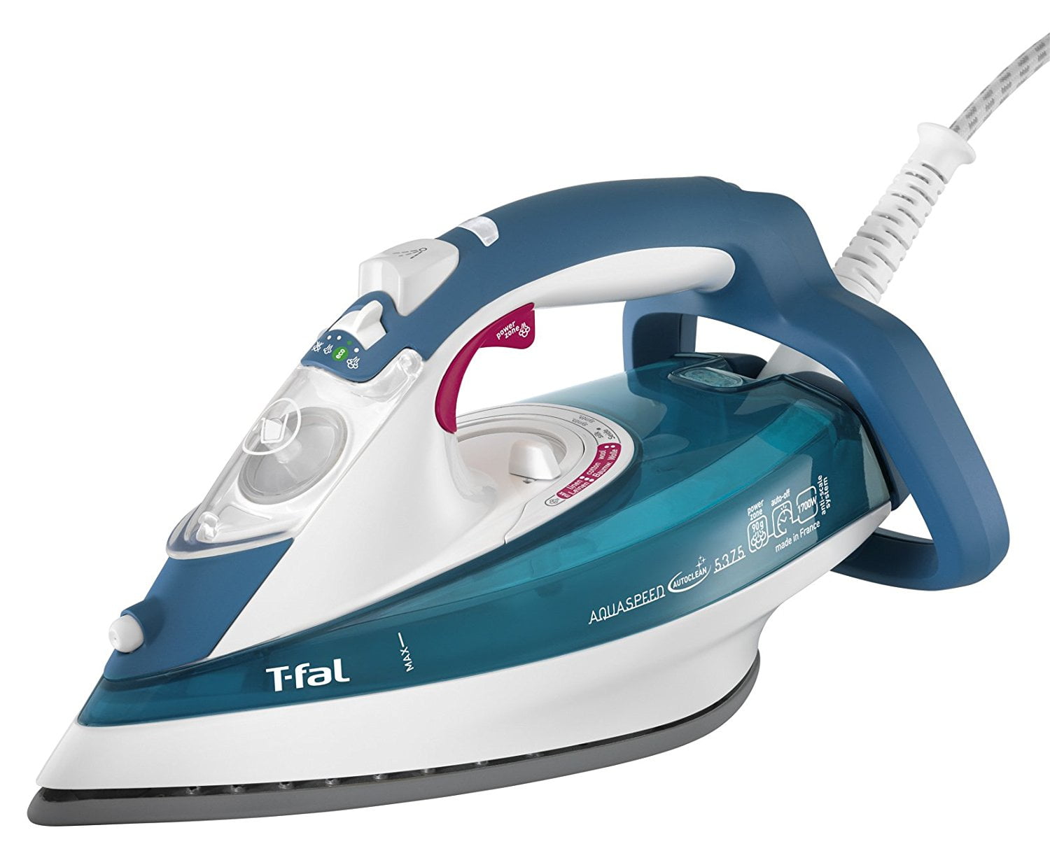 TFAL Steam Iron Aquaspeed Autoclean( FV5375Q0 ) Open Box/Full