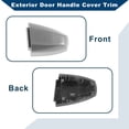 thumbnail image 4 of Unique Bargains No.51217396544 Exterior Door Handle Cover Trim for BMW X1 X2 X5 F15 X6 F16 2014-2019 Door Handle Cover 1 Pcs Silver Tone, 4 of 7