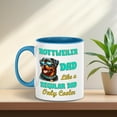 thumbnail image 3 of Rottweiler Dad Like a Regular Dad Only Cooler Happy Father's Day 11oz Accent Two-tone Mug Rottie Dog Lover Gifts Idea Coffee Tea Cup - 02007, 3 of 5
