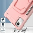 thumbnail image 5 of Dteck Kids Case for Lenovo Tab M11 11-inch TB330FU TB330XU,Heavy Duty Silicone Case Hand Grip 360°Rotatable Stand Shockproof Kickstand Cover with Shoulder Strap,Rosegold, 5 of 8