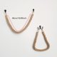 thumbnail image 4 of Jute Rope Toilet Paper Stent Bathroom Decor, toilet paper holder, jute rope design, stylish bathroom accessory, high-quality jute material, foldable design, portable, for bedroom, 4 of 9