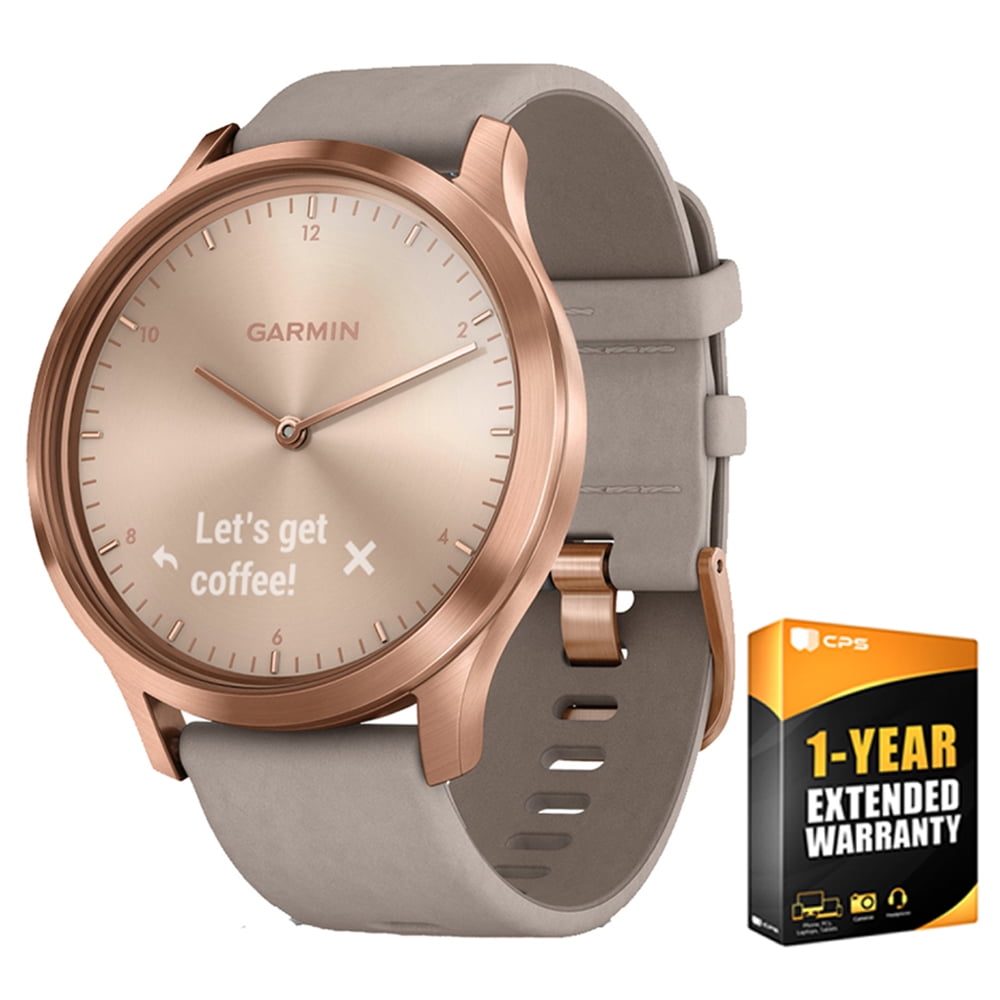 Garmin Garmin Vivomove HR Premium Rose Gold w/ Gray Suede Band