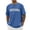Blue, variant on Aihuaihua Mens T Shirts Round Neck Short Sleeve Pullover Indiana Print Men's T-Shirt Stylish Clothes for Men Yellow L
