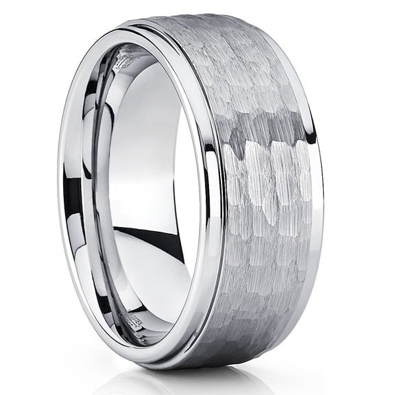 9mm Silver Tungsten Ring,Engagement Ring,Anniversary Ring,Tungsten Carbide Ring,Engagement Ring